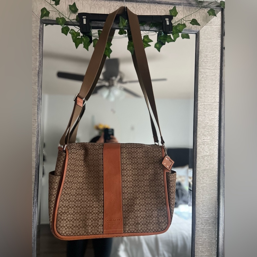 Coach laptop bag.